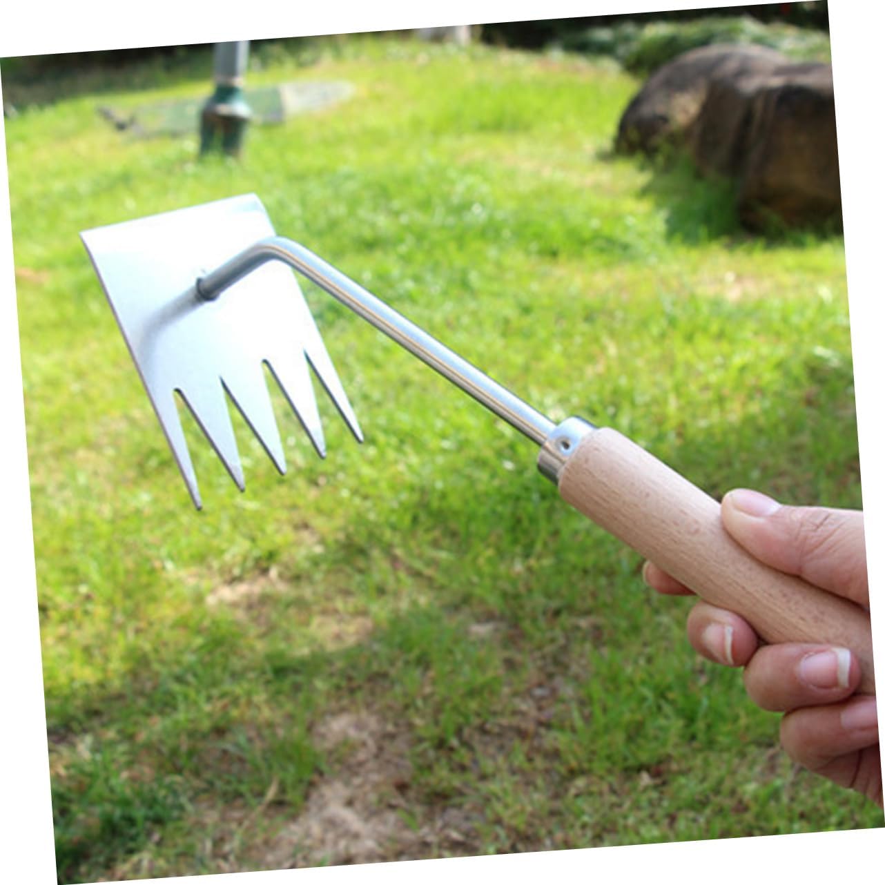 4pcs Garden Weeder Tool Multi-Function Weed Rake for Weeding Tools Weed Removal Kit for Home Park