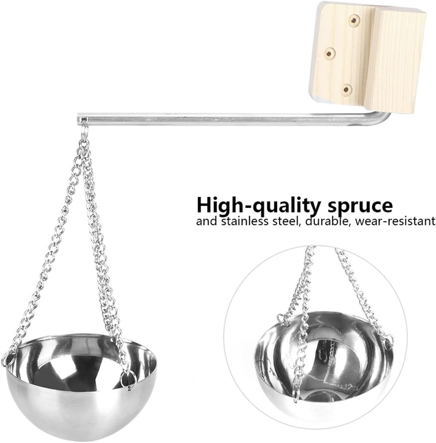Sauna Oil Cup, Sauna Essential Oil Holder Sauna Bowl Stainless Steel Sauna Therapy Oil Holder Essential Oil Fragrance Diffuser Bowl for Sauna and Spa