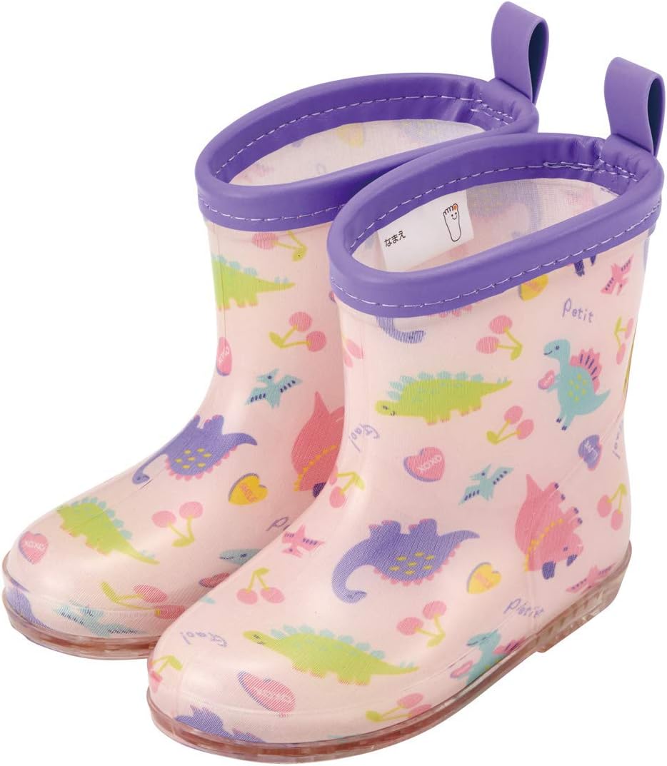 Skater RIBT1 Rain Boots, Shoes, Children's Rain Boots, Happy & Smile with Reflective Tape, 5.5 inches (14 cm)