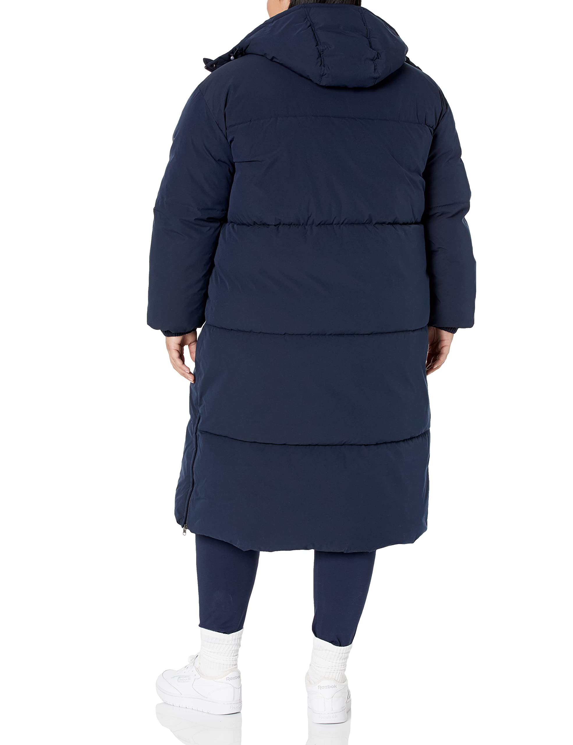 Amazon Essentials Damen Lange Oversize-Daunenjacke mit Kapuze (in Übergröße erhältlich)