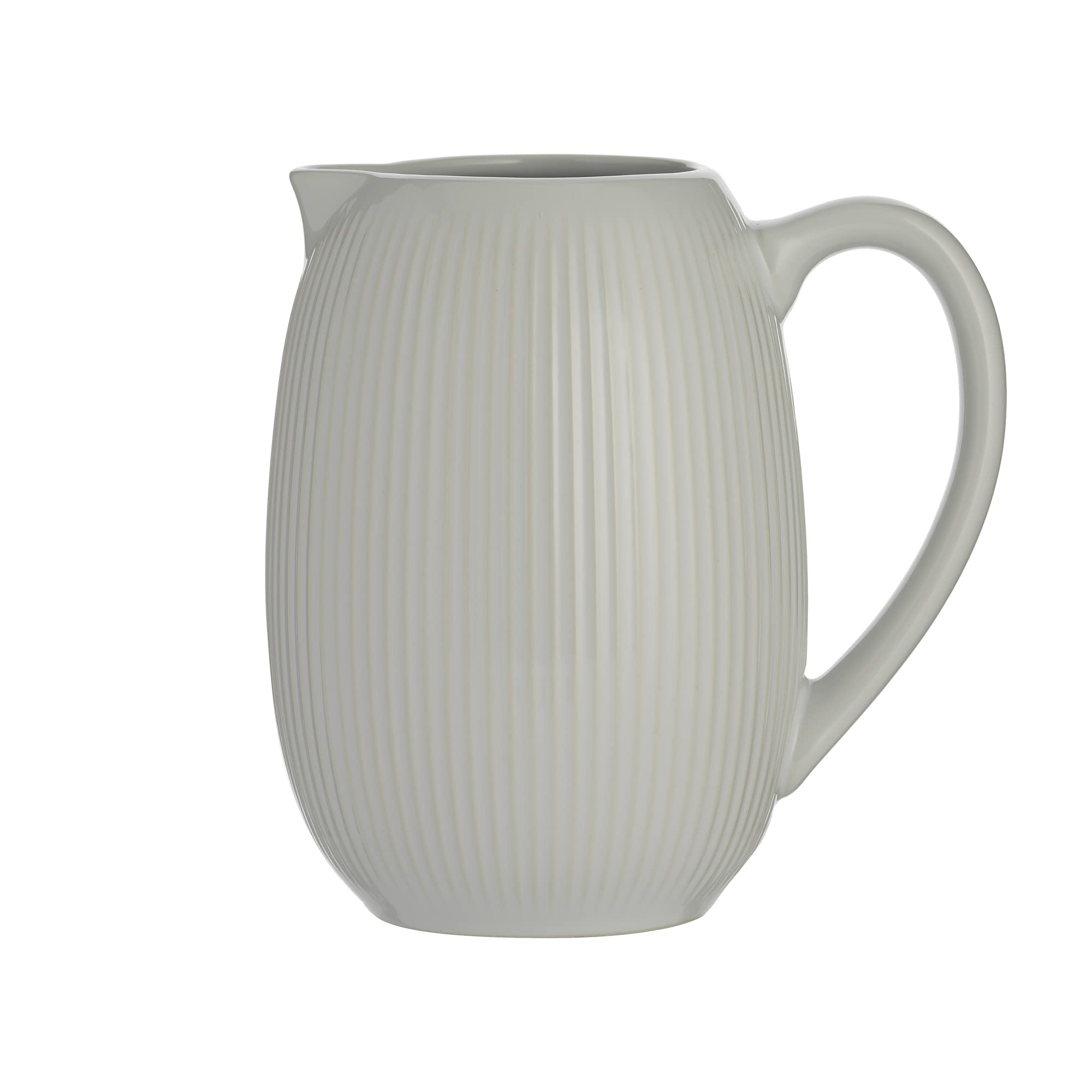 Mason Cash White Linear Pitcher Jug, Stoneware