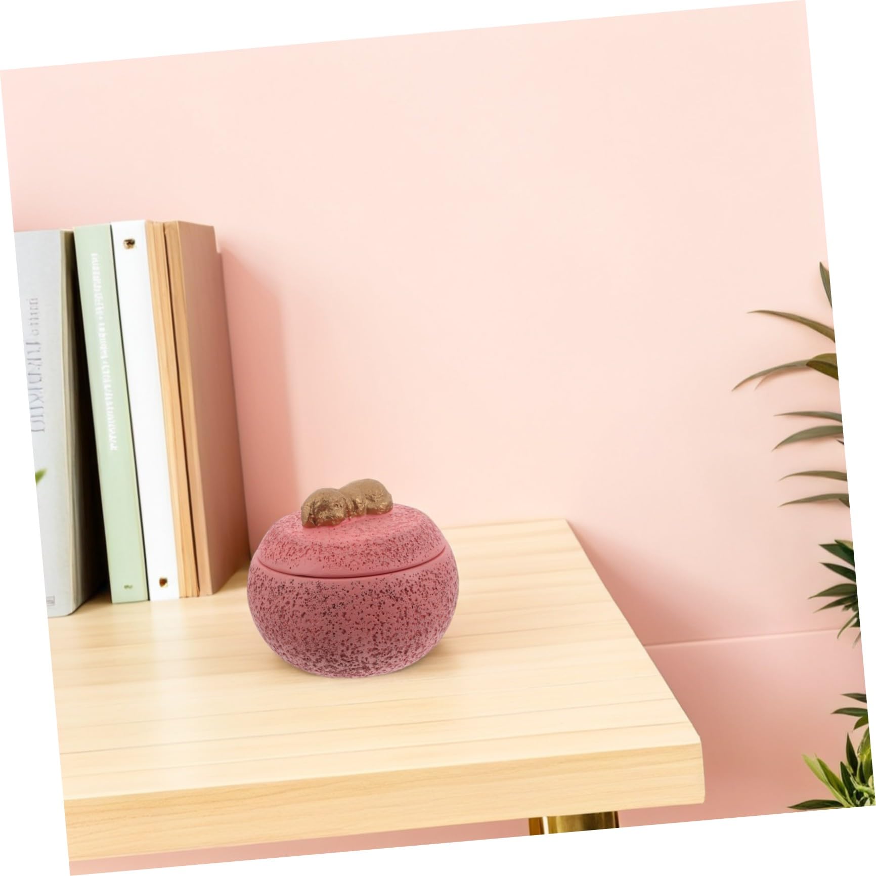 Veemoon Urna Design in Animali per Rosa e Domestici da Ceneri Cemento 12oz Semplice, Pratica Resistente per Funerali e Luoghi di Commemorazione