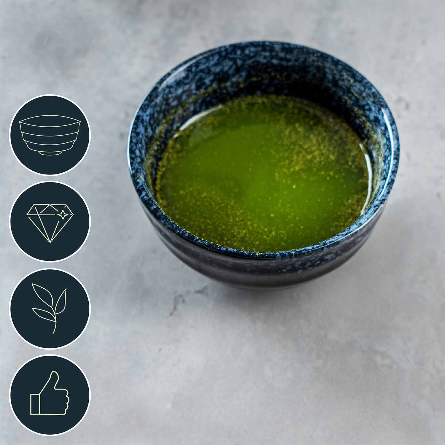 DIMONO® Ceramiczna Miseczka Matcha - Chawan z Wypalanej Gliny | Ręcznie robiona japońska czarka do herbaty matcha – nie pochłania smaku, długo utrzymuje ciepło
