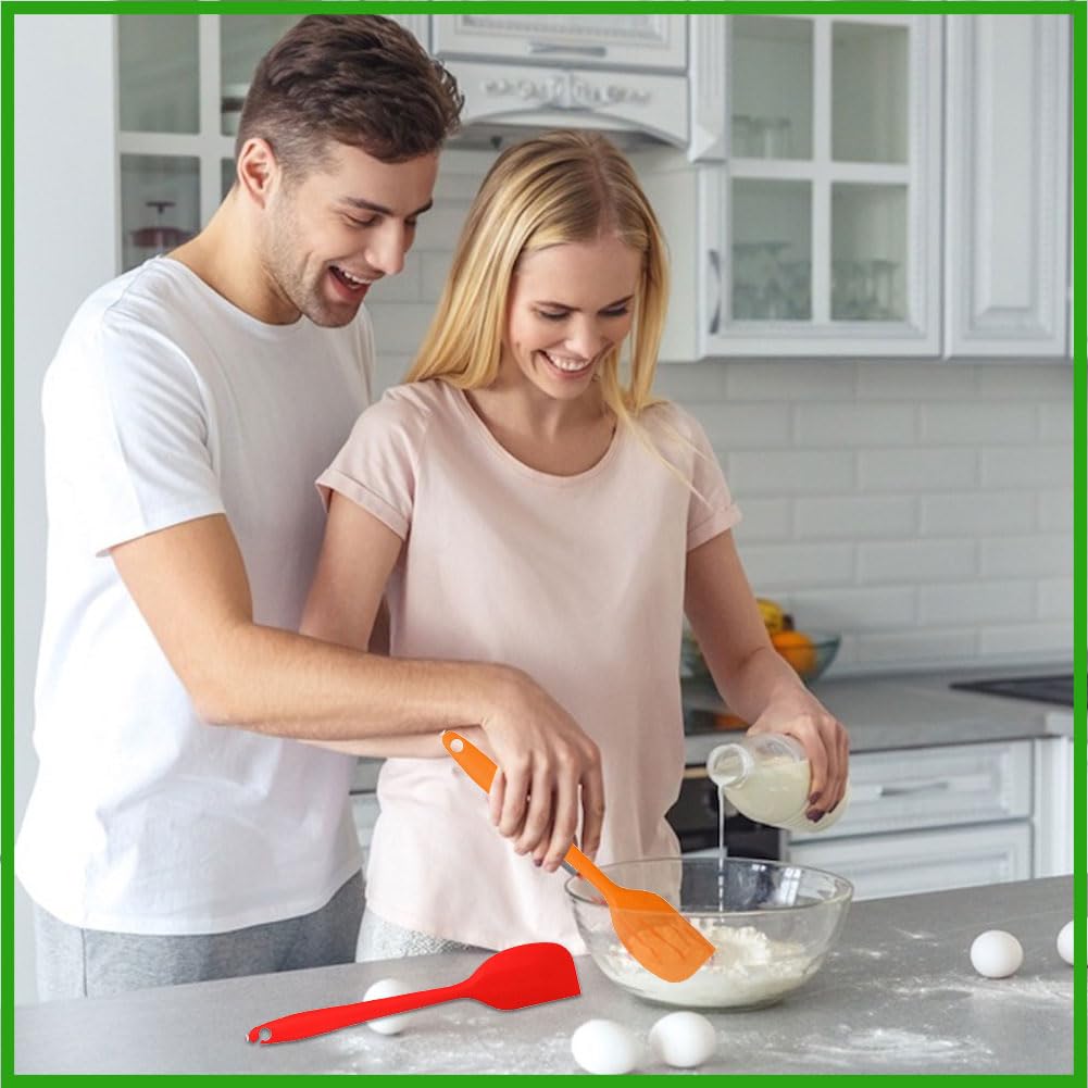 Set 5 Spatole In Silicone Da Cucina - Resistente Al Calore 260°C, 21 Cm - Foto 6