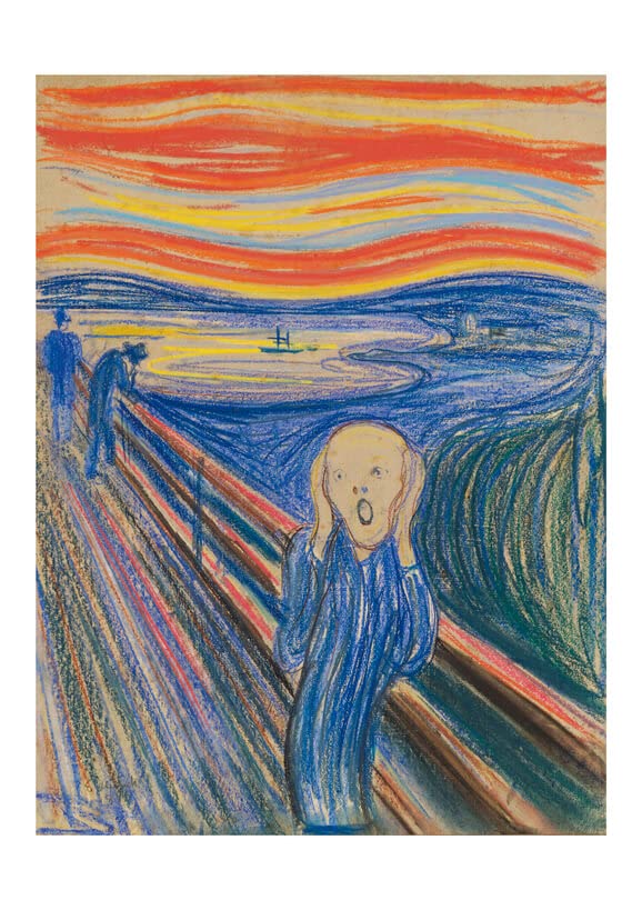 The Scream Pastel d'Edvard Munch affiche encadrée format S finition mat