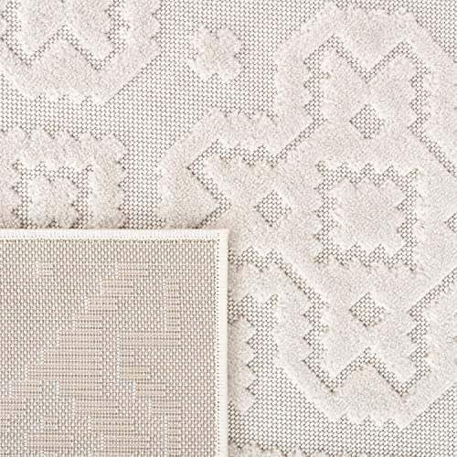 Tapete moderno Paco Home 5'3" x 7'7" crema miniatura 4