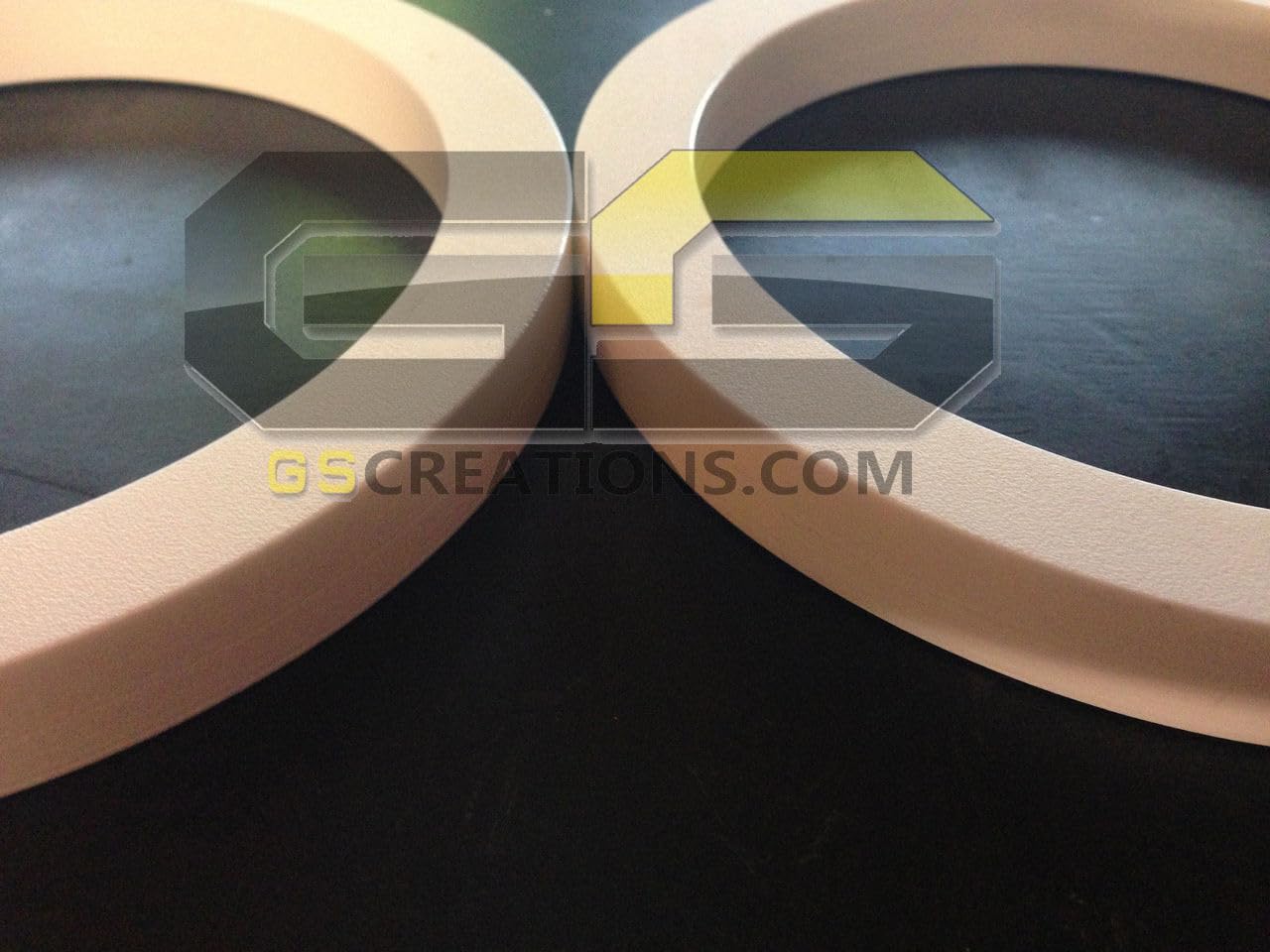 GScreations Boat Speaker Spacer Rings White King Starboard 1/2'' Thick for Audio Marine M6-880X M880-CCX