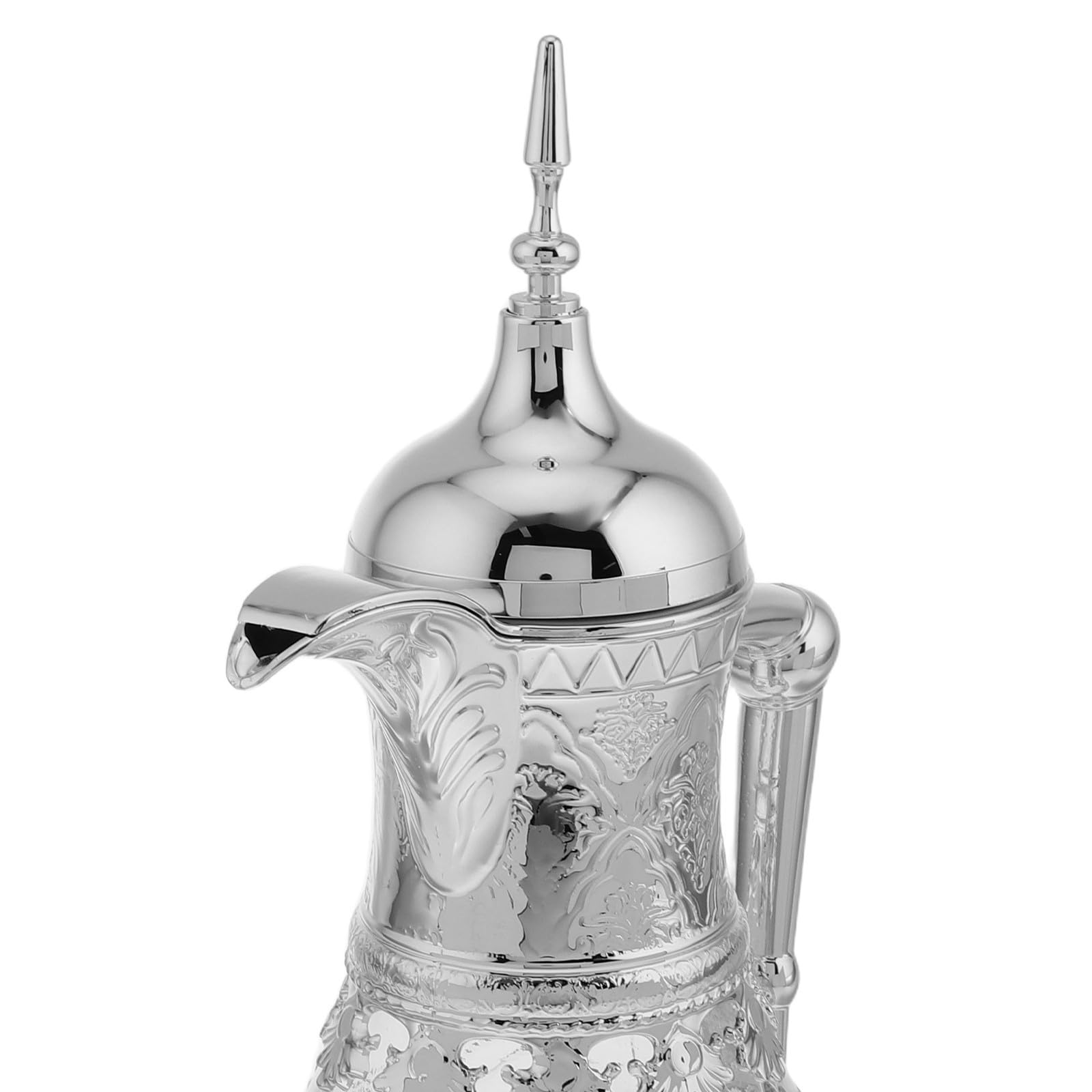 Glaskaraffe mit Deckel und Ausguss Mittelgroßer Wasserkrug im Orientalischen Stil Hitze Kältebeständig Ergonomisch für Tropffreies Ausgießen für Saft Tee Kaffee und Kalte Getränke