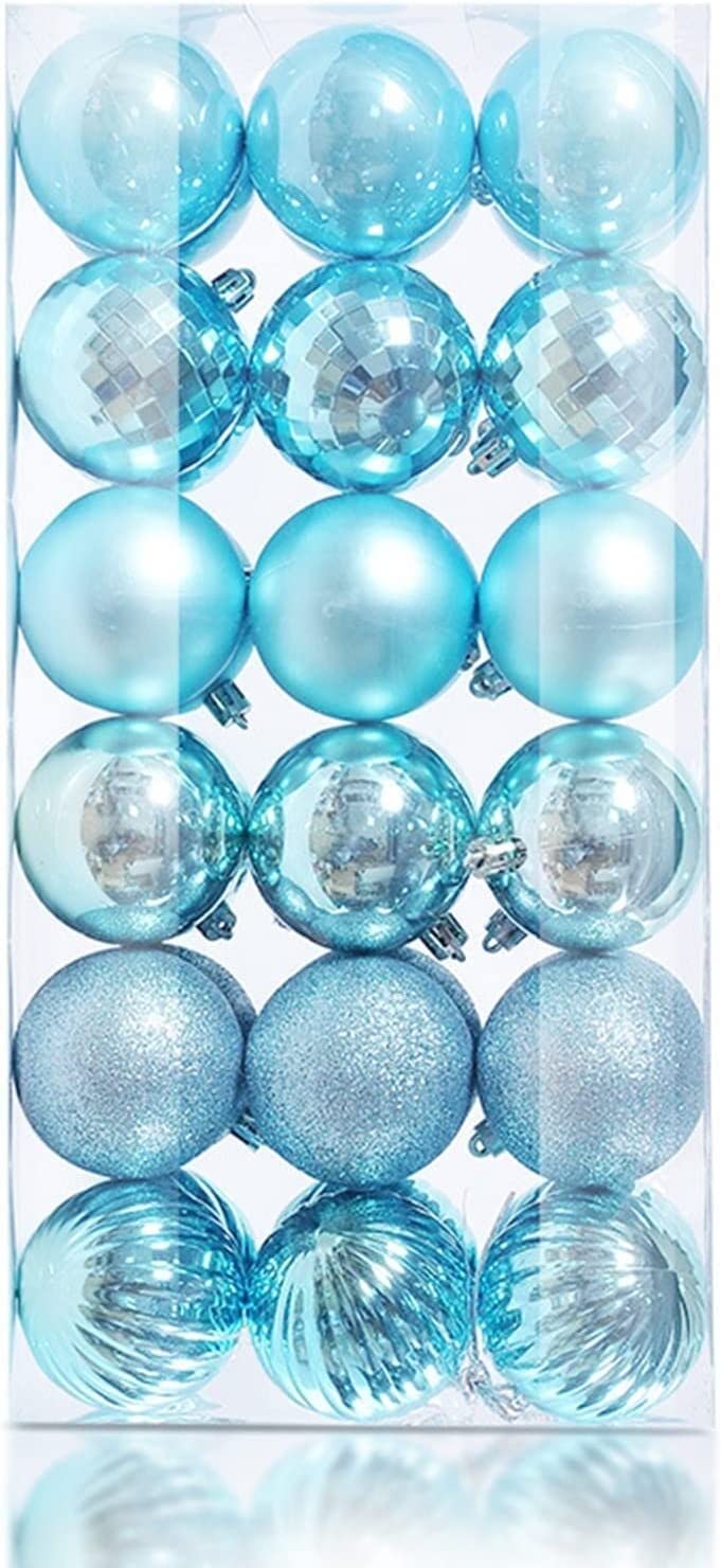 Weihnachtskugeln, Dekorationszubehör, 36 Stück, Weihnachtskugeln, Anhänger, Ornament, Kugeln, Baumschmuck, Weihnachtskugeln, Ornament, hängende Anhänger, Urlaub for Weihnachtsbaum, Party, Dekoration (