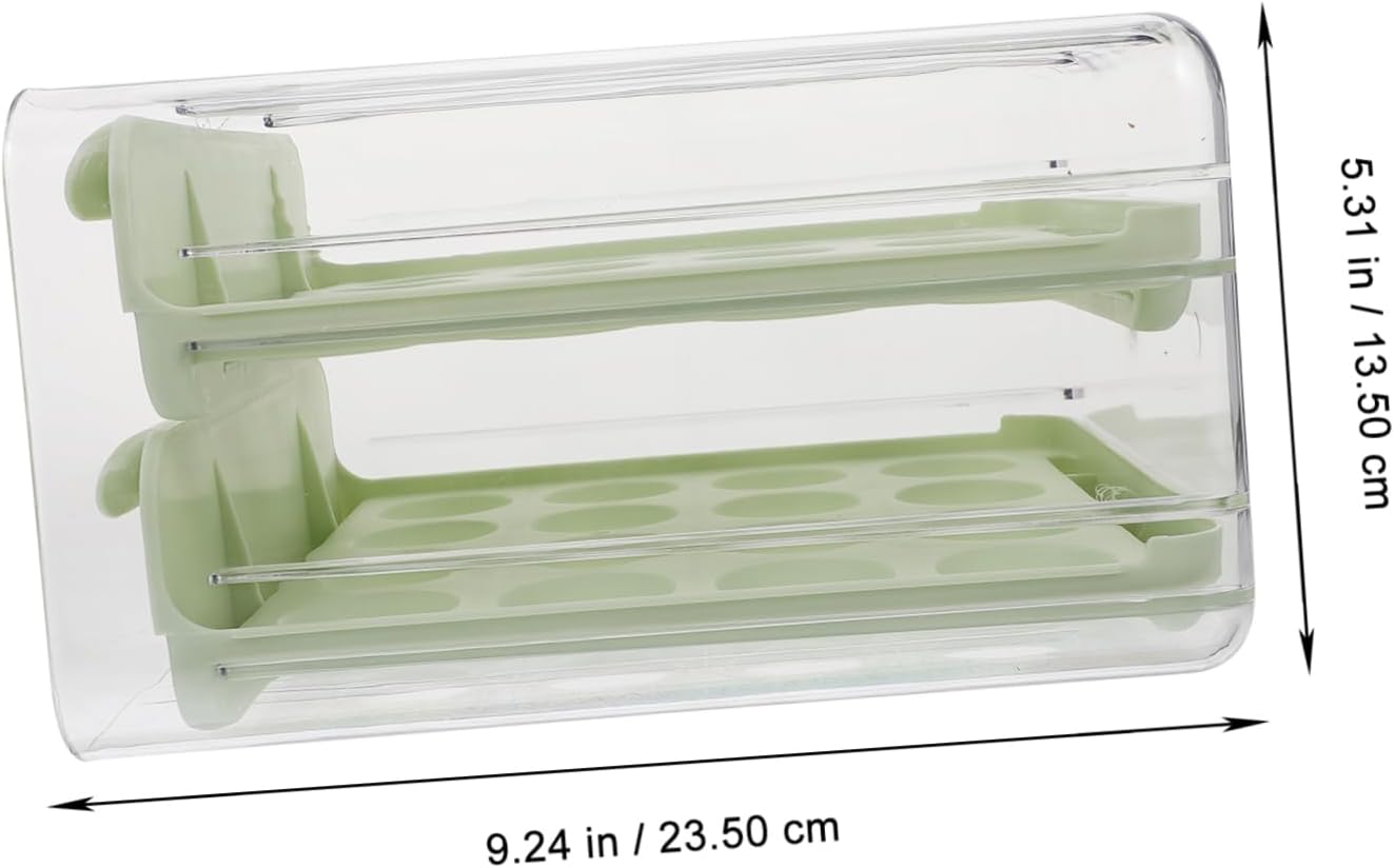 Generic Multi-grid Holder Storage Box Reusable Drawer Design for Refrigerators Space-saving Easy to Clean Container for Kitchen Organization