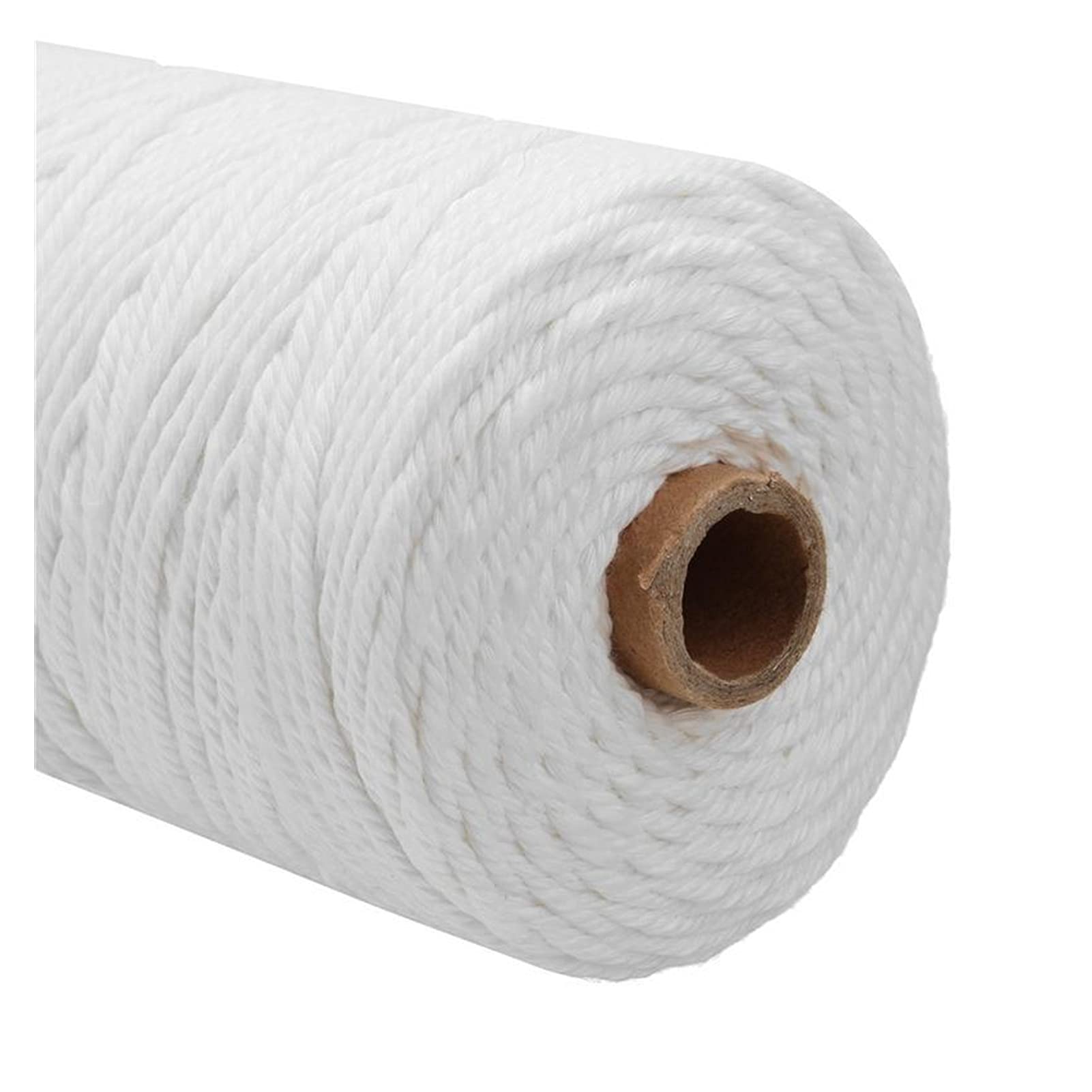 Miękkie, naturalne linie bawełny, Sznurek bawełniany do makramy wielokolorowy 1-6mm X 100-400m(6mmx100m Beige)