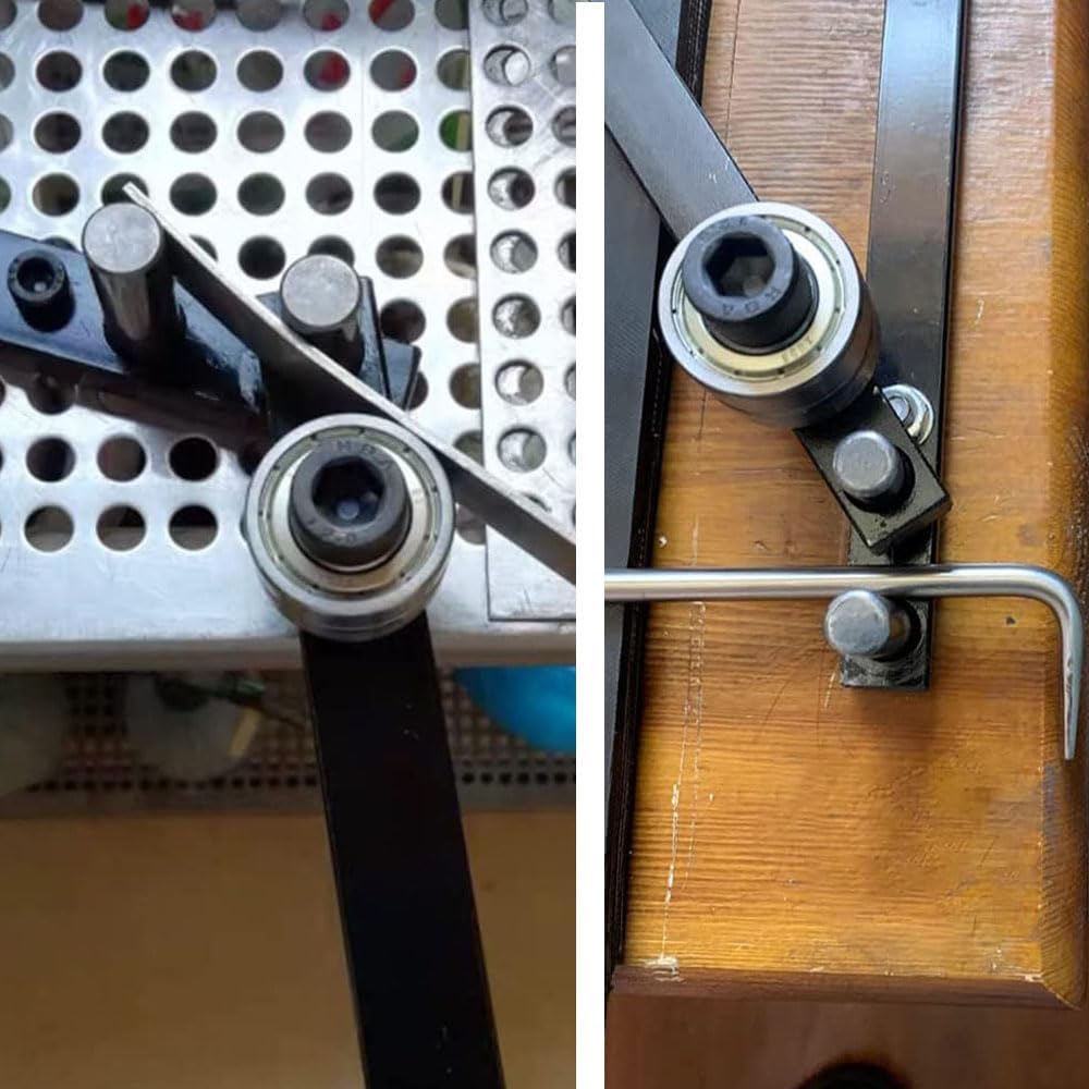 Manual Rebar Bender Small Pipe Bender Hand Rebar Bender Desktop Workbench Bending Tool for Bending of 1/4" Pipe