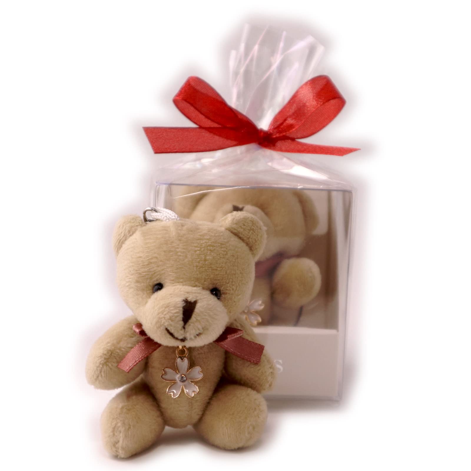 Amazon Co Jp マスコット人形 クマ 白 ぬいぐるみ ストラップ 花 ホワイト チャーム付 誕生日 プレゼント 女性 人気 ギフト 結婚祝い 出産祝い K White おもちゃ