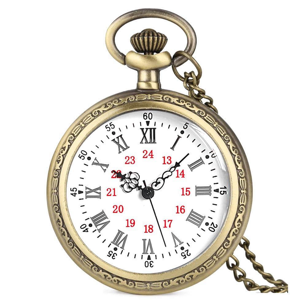 Vintage Pocket Watches for Men Womens Pocket Watch with Chain