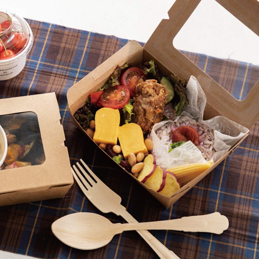 デリボックス 窓付き 50枚セット Amazon｜ヘッズ デリボックス 16.5×4.6×13cm 茶色 50枚 食品対応