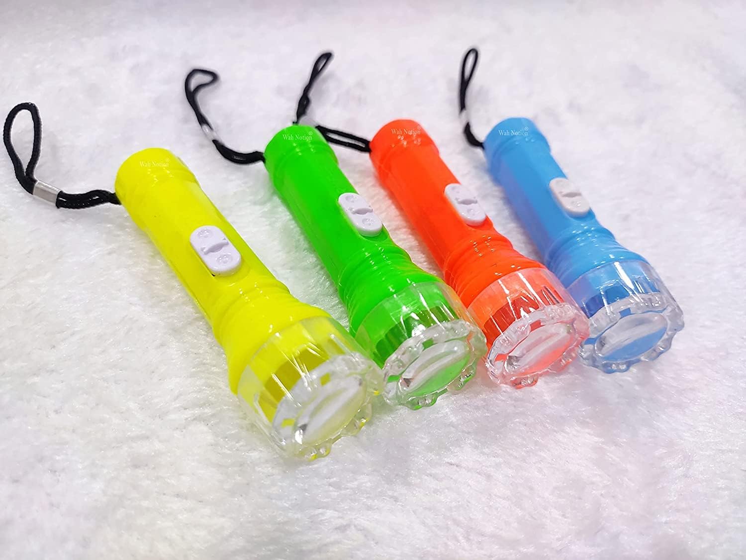 12-Pack Small Torch with Lanyard for Kids, Plastic LED Flashlight Torch, Beautiful Attractive Good Gift Item, Trending Toys for Kids, Birthday Return Gifts (Multi Colors) (12) - Image 5 thumbnail