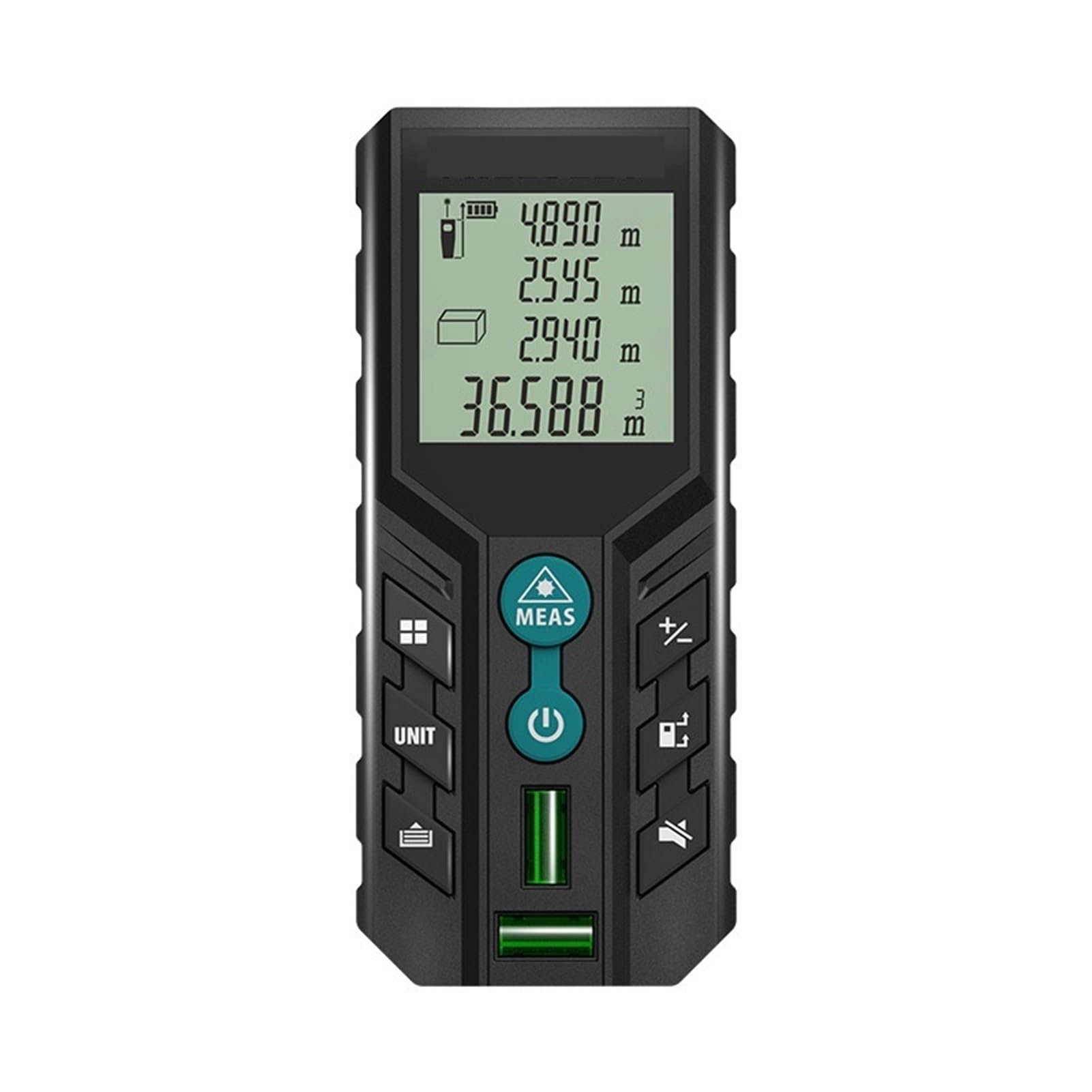 D2 Laser Distance Meter,40m/120m Rangefinder,Rechargeable Angle Optional, Ft/M Unit, With Leveling Bubble Measure Tools(D2,120m)
