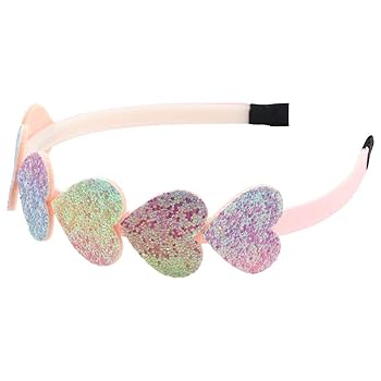 Amazon.com: XIMA Glitter Heart Girls Headbands Rainbow Star