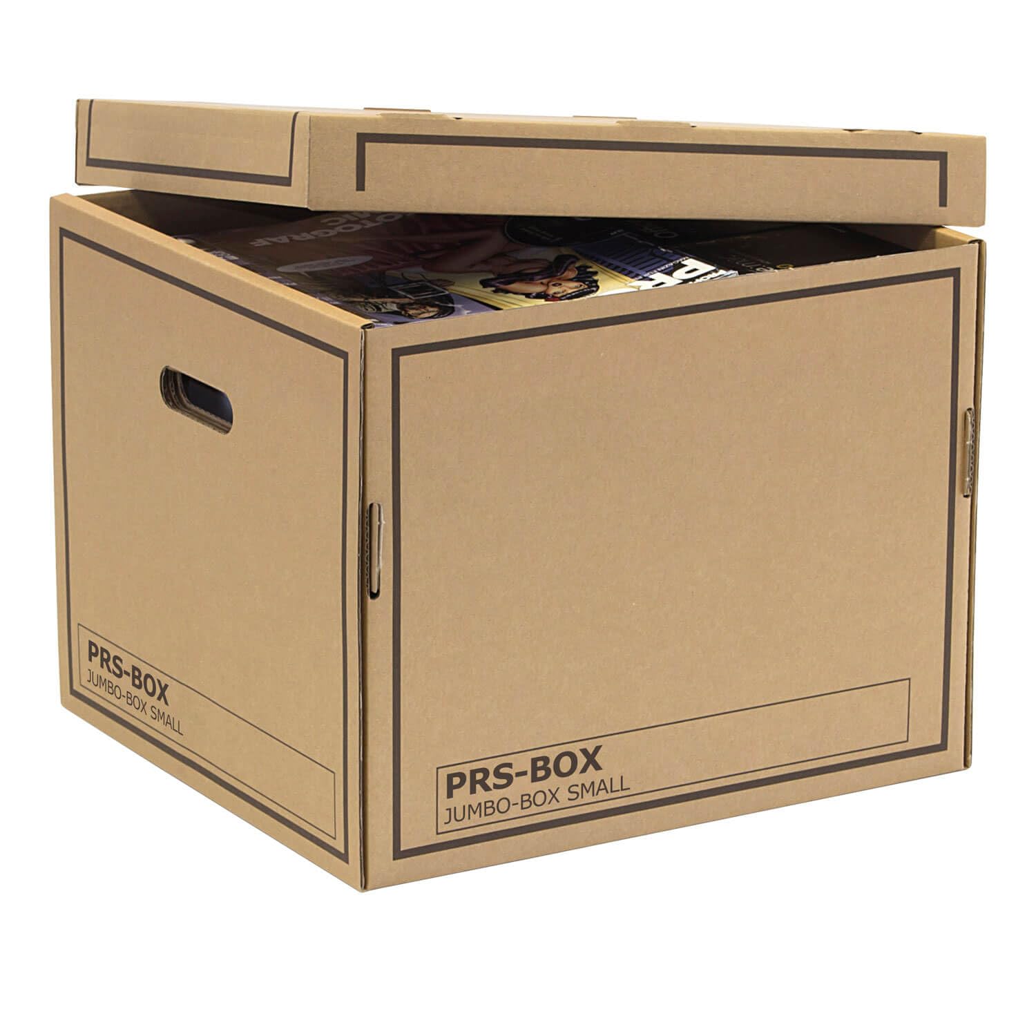 PRS Lot de 10 boîtes de rangement Jumbo Small - Naturelles - (Ident avec la boîte Jumbo PRESSEL SMALL)