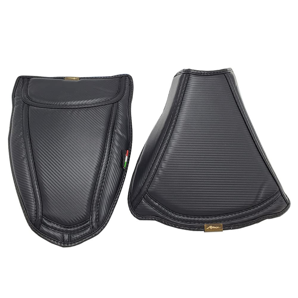 AL-mart Motorcycle Front Rear Seat Cushion Cover Rider Passenger Pillion Pad Fits for Ka-wasaki Z650/Ninja 650 2017-2022