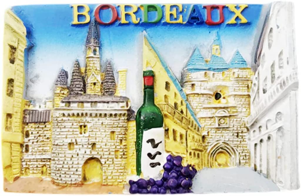 Altko Bordeaux France Magnet Fridge Refrigerator Magnet Decoration Sticker Souvenir Resin Crafts Kitchen Whiteboard