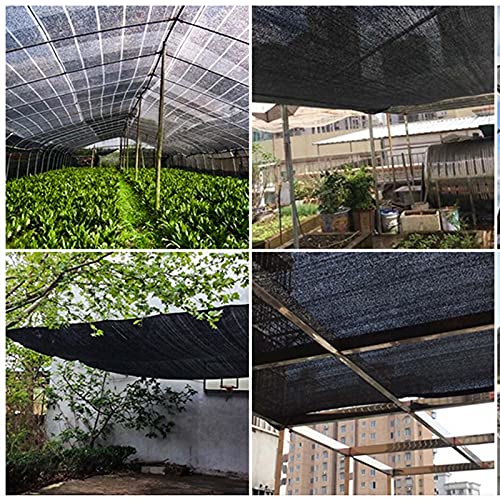 Malla de sombra resistente a rayos UV con borde reforzado y ojales negros de 3x7 m 5