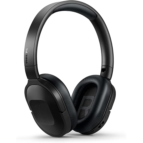Philips Active Noise Cancelling Bluetooth Headphones H6506 - Folding, Lightweight, 30h Playtime, Multipoint Connection, Deep Bass - For Home/Office