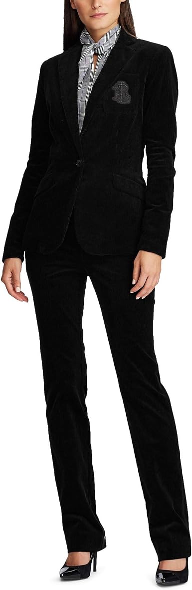 Ralph Lauren - Chaqueta de corduroy para mujer, color negro, talla 8 :  Ropa, Zapatos y Joyería - Amazon.com