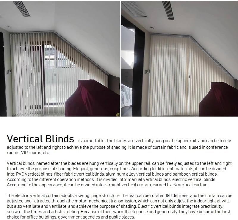 Irregular Trapezoid or Triangle Vertical Blinds and Shades for Window Doors Customized 240710-KARLLEO