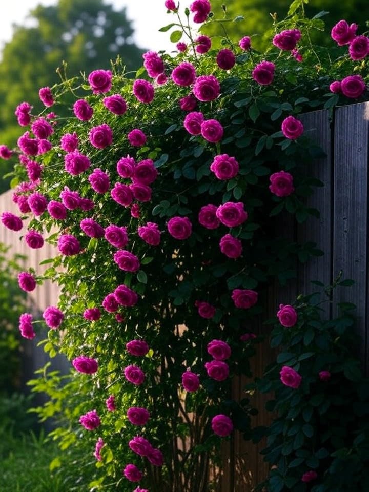 Image of Climbing Rose Hybrid Seeds Pack - Large Flowers- 70 Easy-to-Grow Seeds for Vibrant Blooms, Suitable for All Indian Climates (PURPLE)