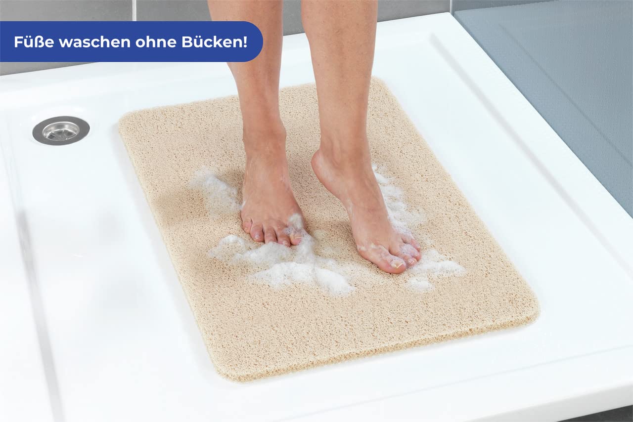 Maximex Wellness Deurmat Beige - Antislip Douchemat Huidvriendelijk Kunststof 40x60 Cm