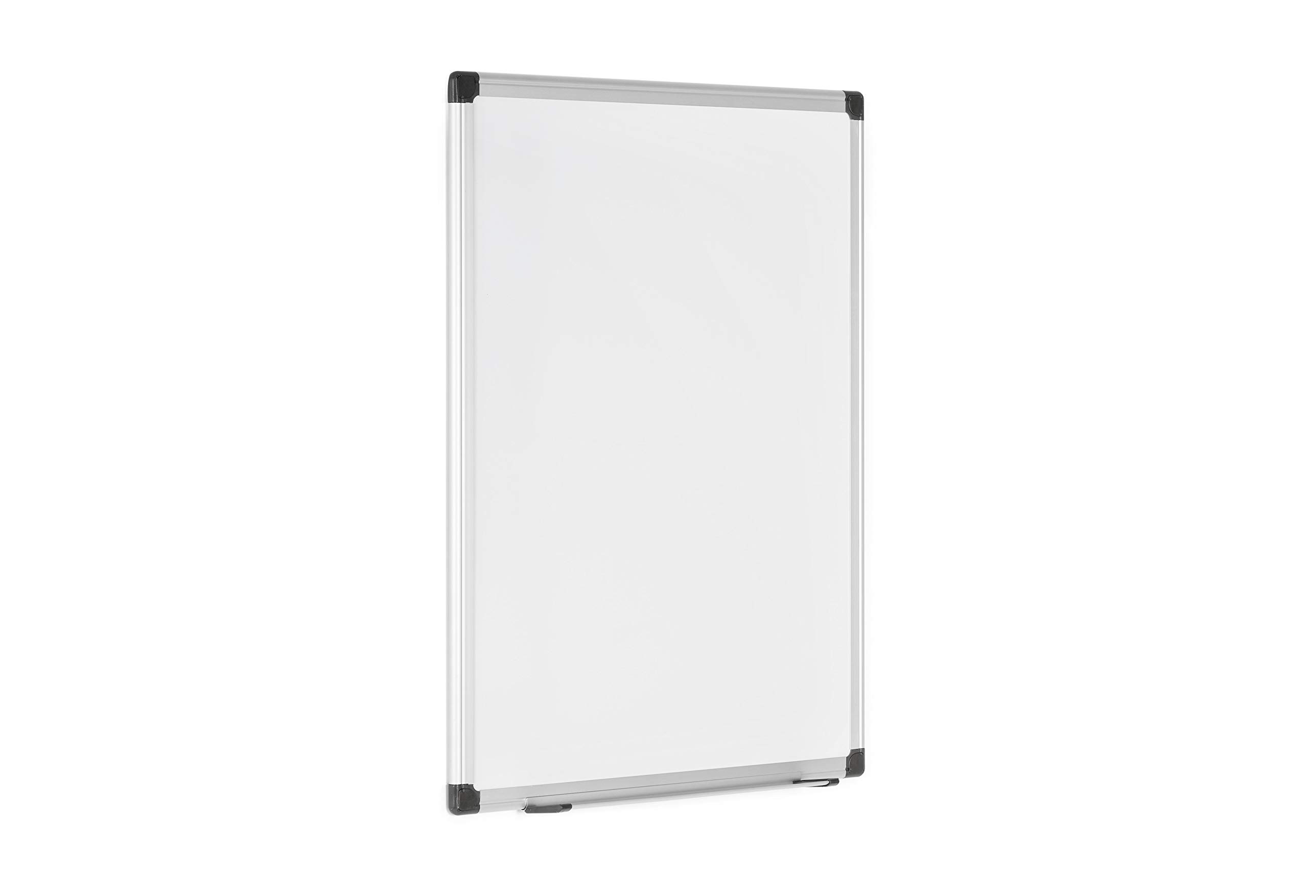 Bi-Office Maya magnetyczna tablica suchościeralna, emaliowana powierzchnia premium, zmywalna na sucho, tablica memo z aluminiową ramą i półką na długopisy, tablica magnetyczna, 105 x 75 cm