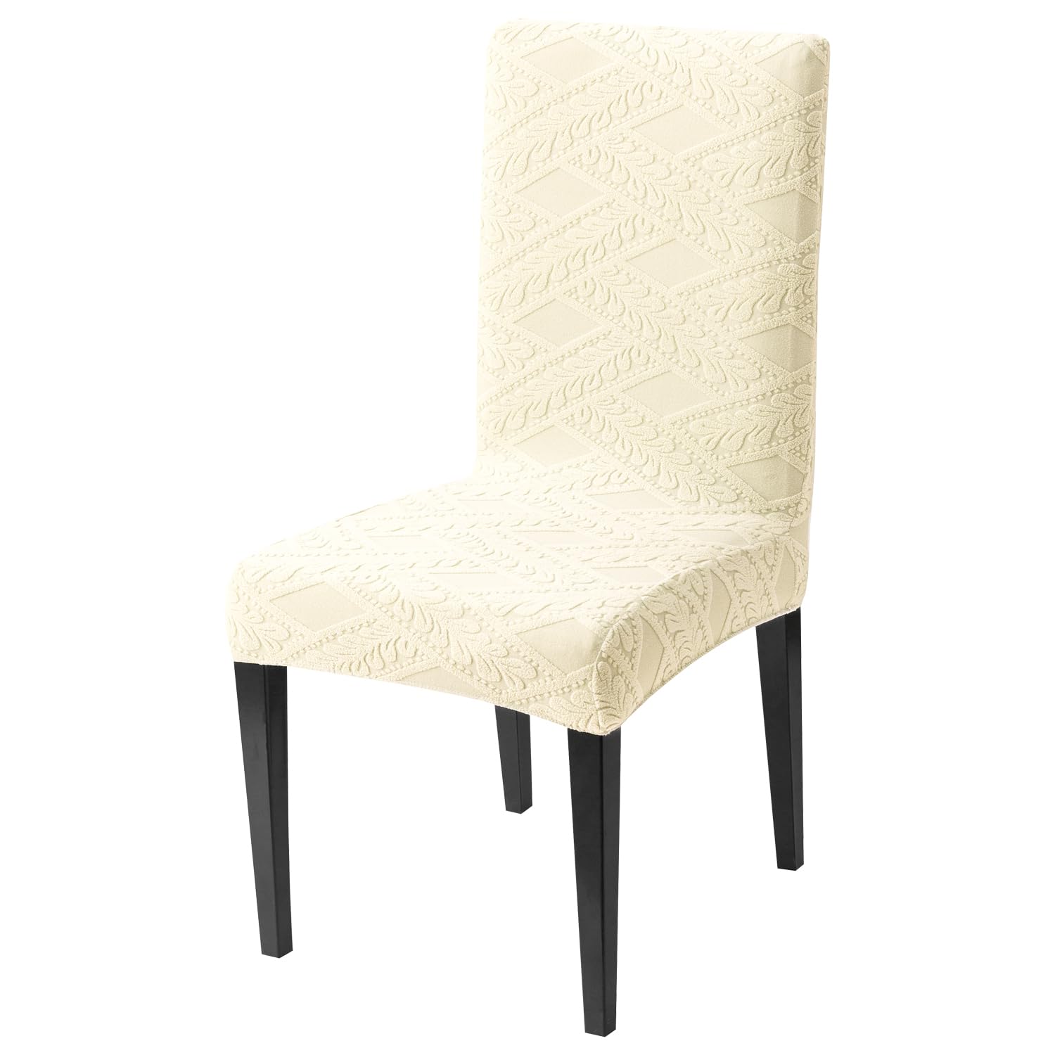 Stretchable Chair Covers - Green Jacquard Dining Covers -22