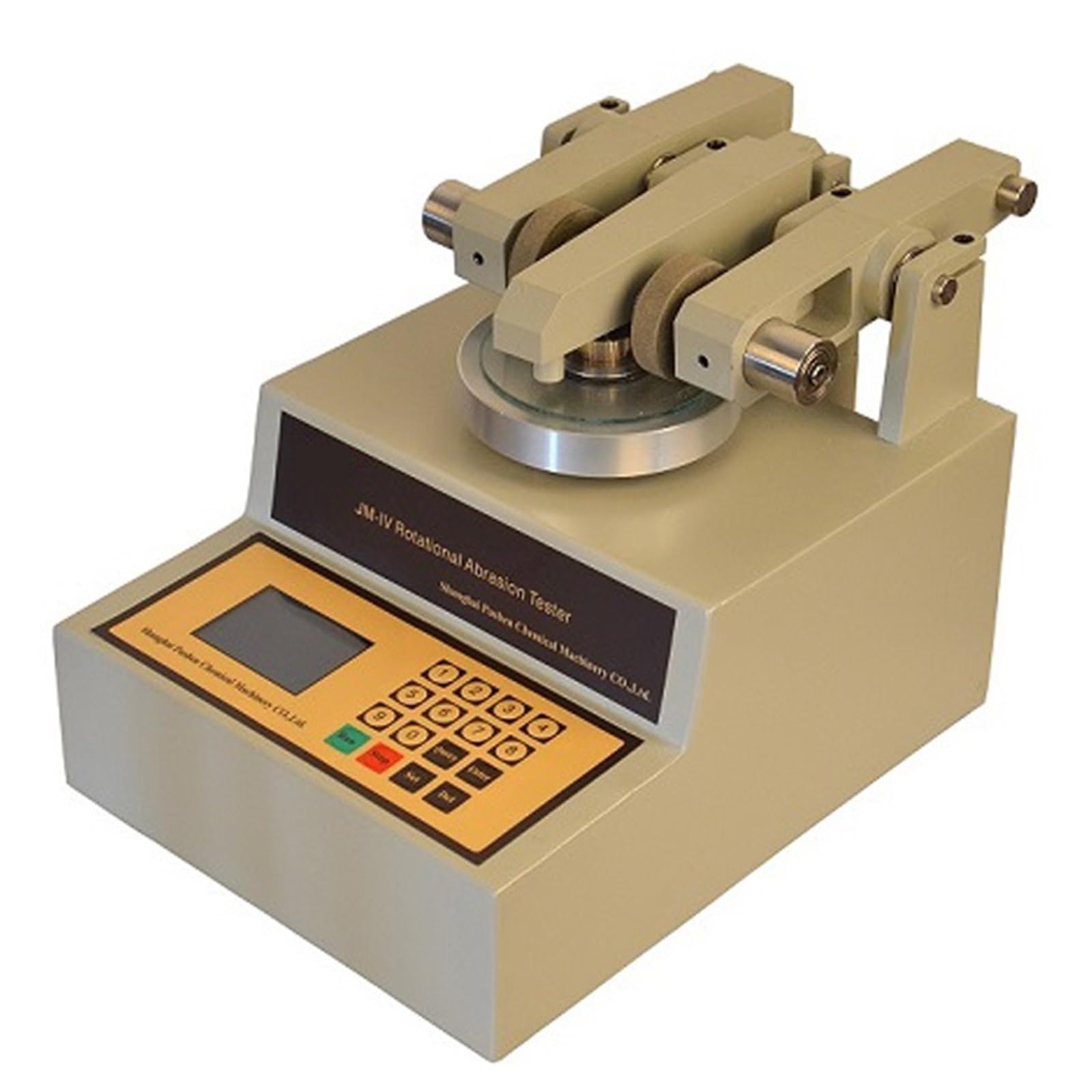 Urządzenie ścierne typu Taber Rotary Abraser abrader Tester ścieralności ASTM BS Normy ISO BRAND PUSHEN Dla początkujących do samodzielnego użytku