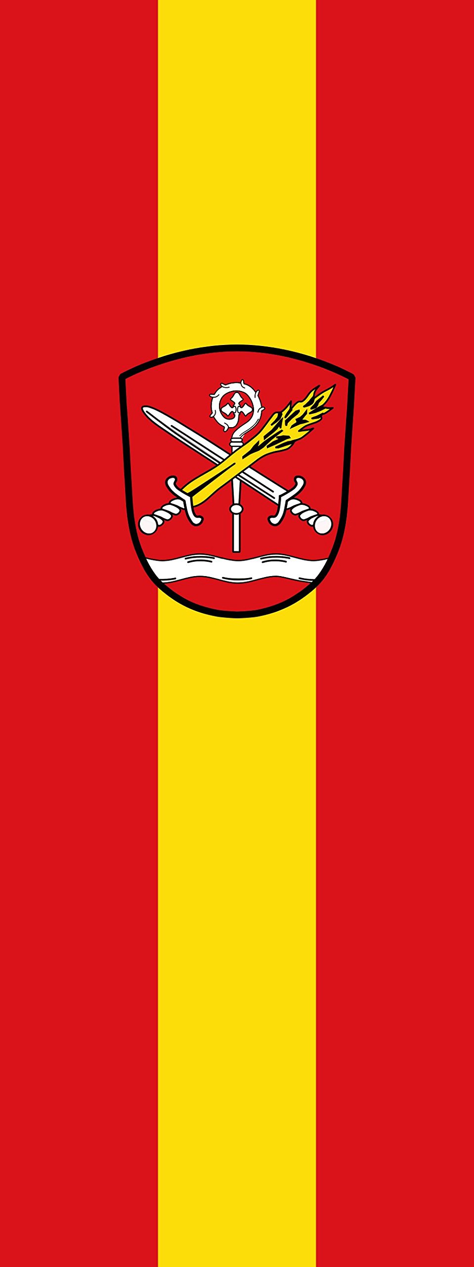 Drapeau Buxheim de 6m² parfait pour pavoiser les fêtes locales 400x150cm