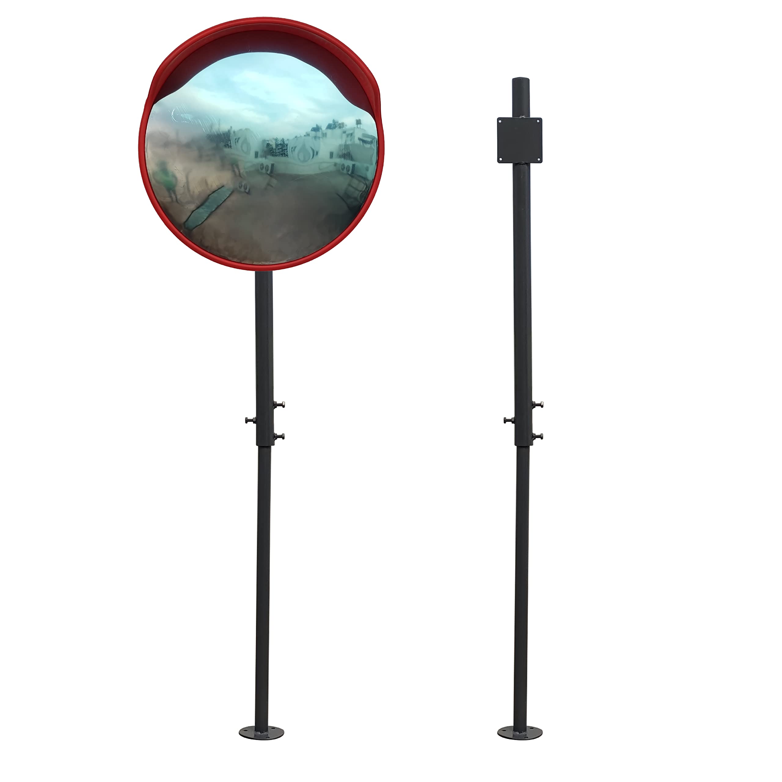 Ladwa Height Adjustable Grouting (Anchor Bolting) Grey Pole 3Inch With 32 Inch Convex Mirror (One Pole & One 32 Inch Mirror) (B0BR5TVH36) Amazon Price History, Amazon Price Tracker