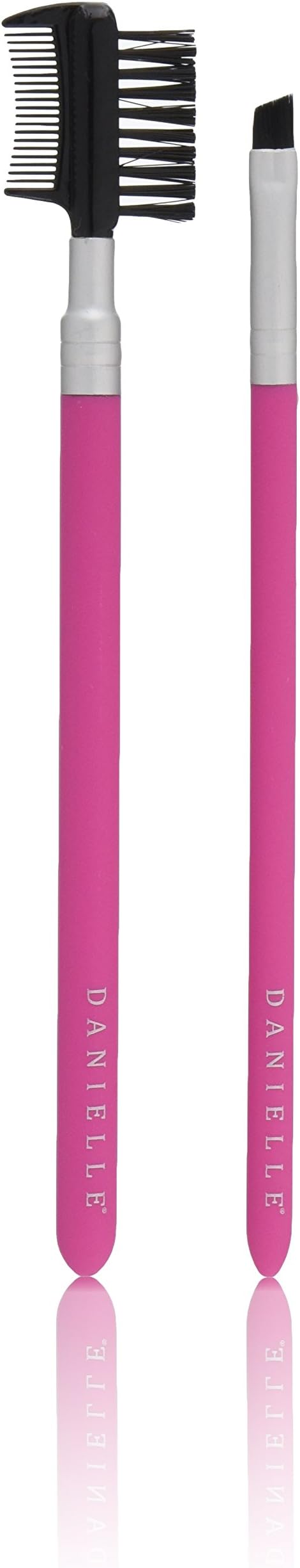 Danielle Creations Soft Touch Make-Up Brow Comb/Definer Duo, Pink