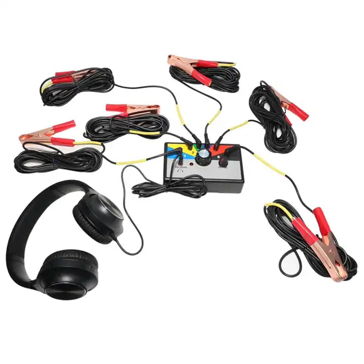 Elektronisches Stethoskop, 6-Kanal-Auto-Chassis-System. Diagnoseset Für Ungewöhnliche Geräusche Mit Kopfhörern, 2 Modi. Automatische Innendiagnose Für Lager, Zahnräder, Ventile, Kurbeln