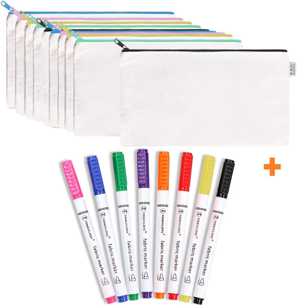 marcatori in tessuto con sacchetti con cerniera