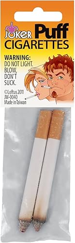 Loftus Joker cigarrillos falsos 2unidades color blanco y naranja