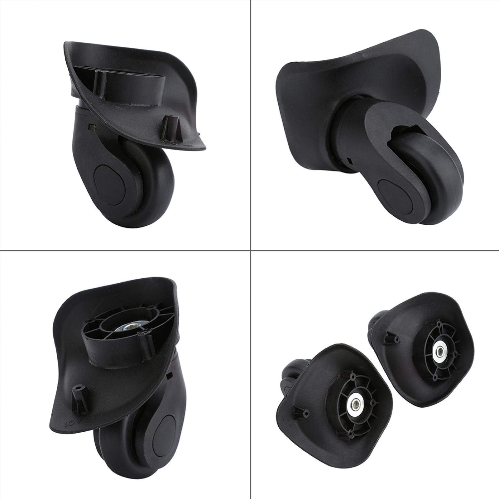 Dilwe 2pcs / Set de Roues, Accessoire Universel de Valise de Roues de Rouleau Unique de Bagage Autres Fournitures de Camping d'alpinisme