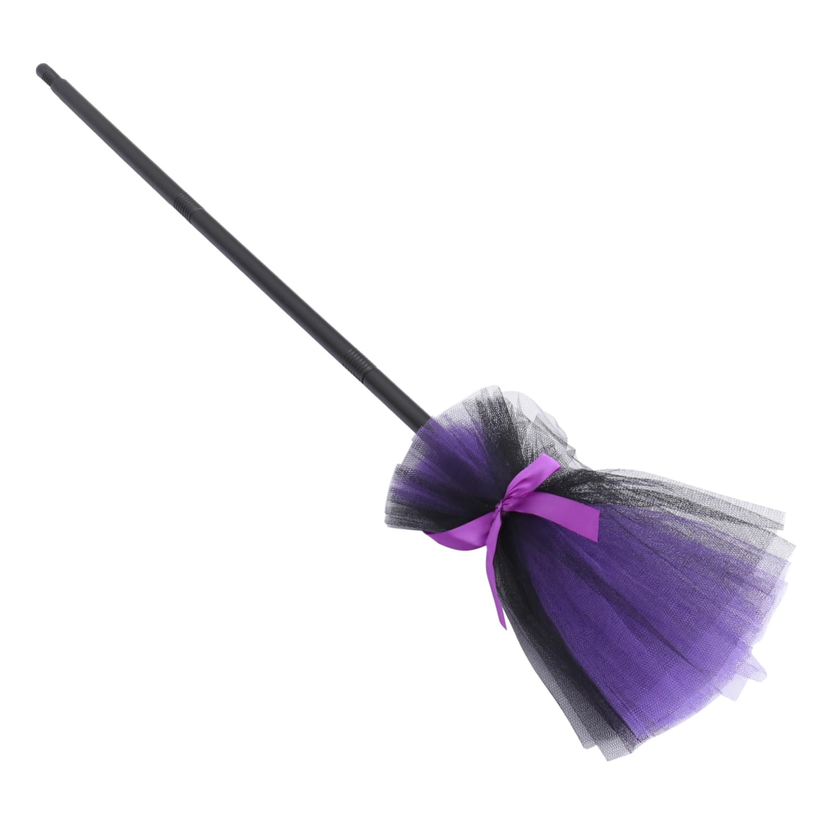VICASKY Witches Broom Adult Halloween Performance Prop Halloween Broom for Girls Dreamlike Images Costumed Party Accessory