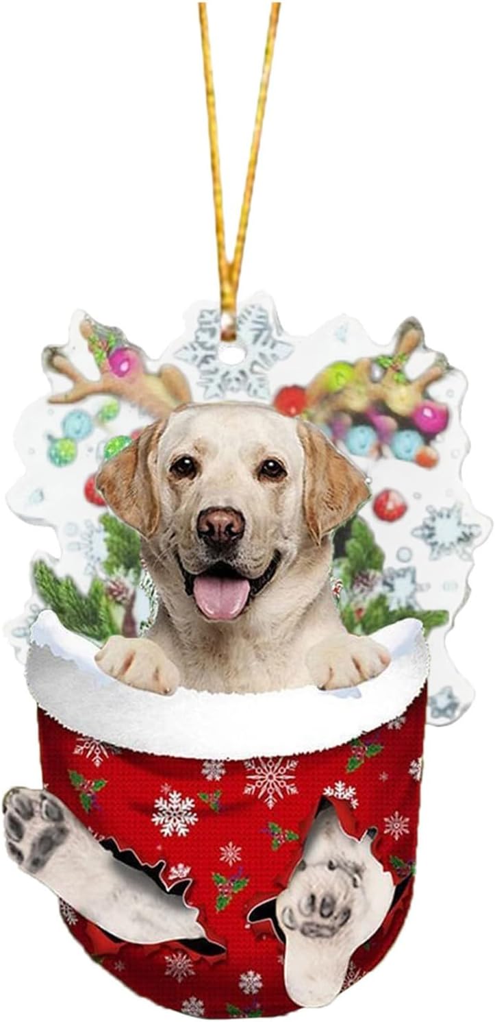 Christmas Decorations Ornaments Dog Xmas Tree Hanging