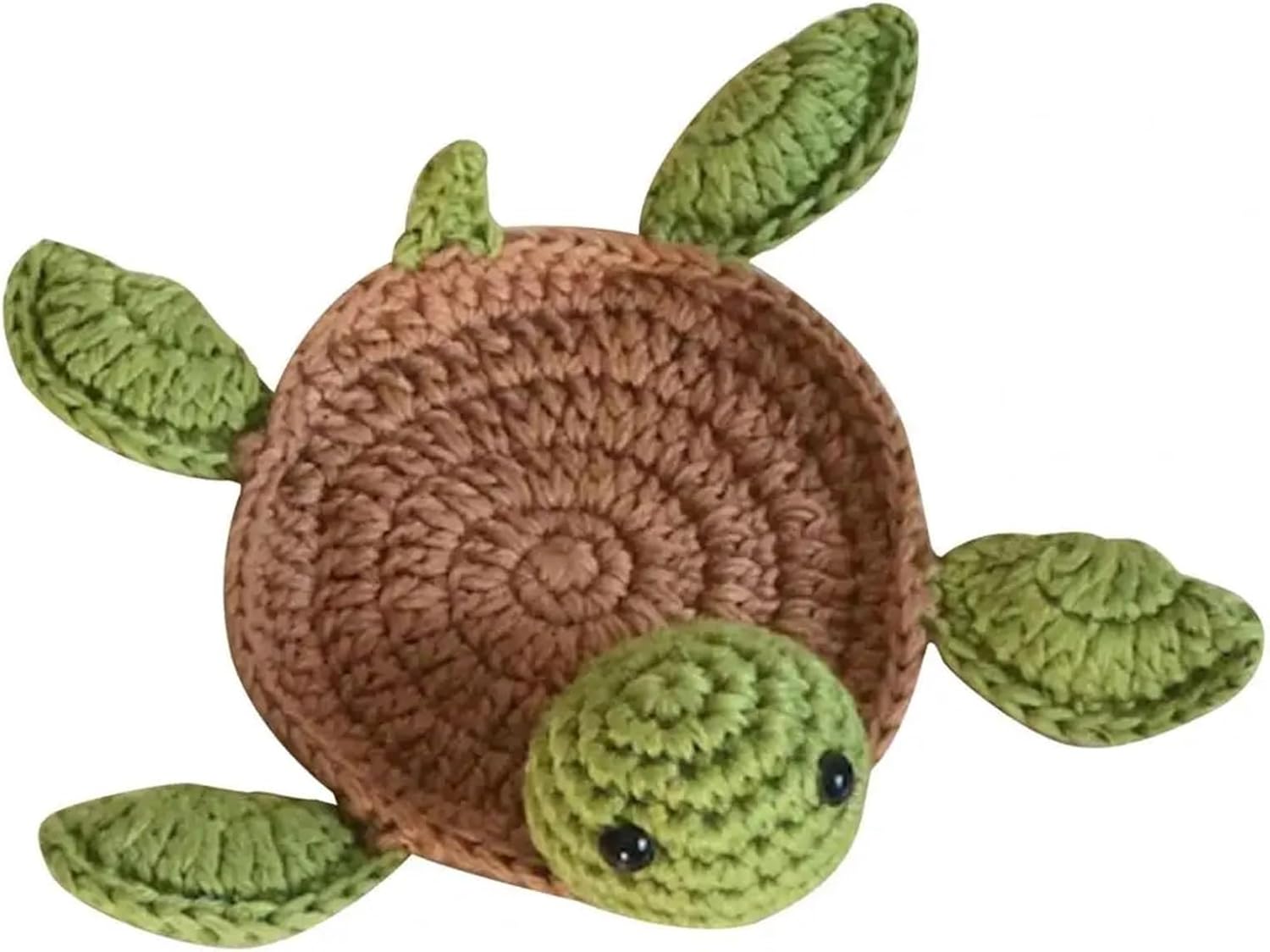 Insulation Pad Handmade Crochet Thick Heat Insulation Table Placemat Sheep Flower Turtle Shape Mug Coaster Kitchen Supplies (Color : A)
