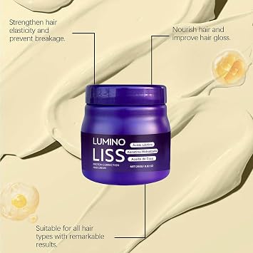 Lumino Sin Formol, Lumino Alisado Sin Formol Profesional - Keratin Hair Straightening Treatment for All Hair Types, Long-Lasting Smoothness (3)