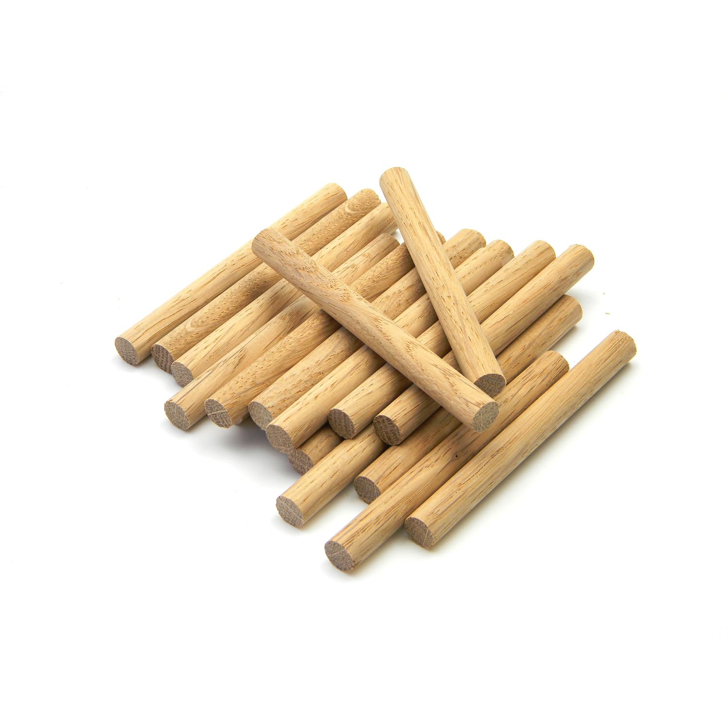 Oakcrafts Premium Quality European Oak Dowel 100Mm Long 9.5Mm - Pack Of 20