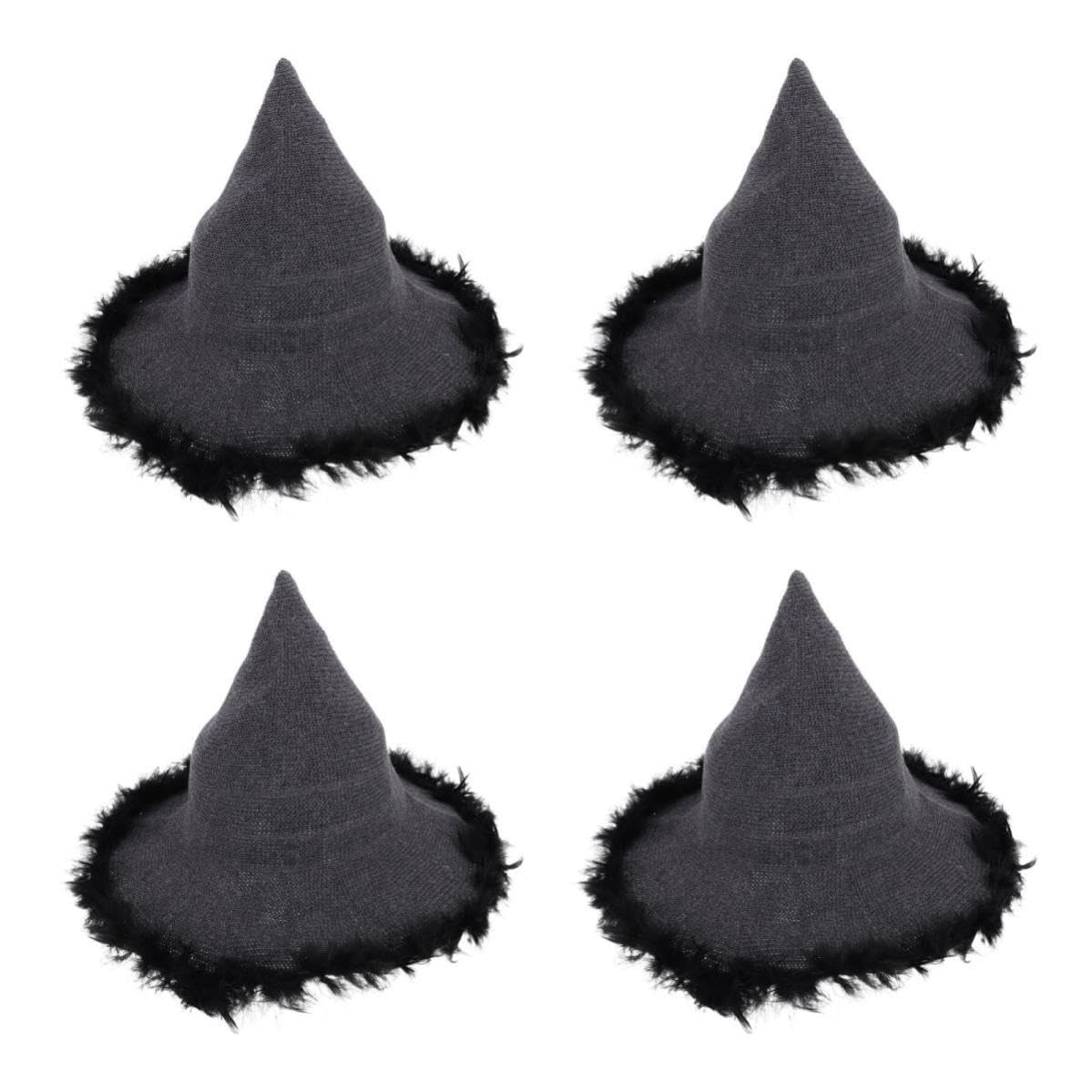 Healvian 4 Piezas Gorro de Punto Cálido para Hombre con Diseño de Cuernos