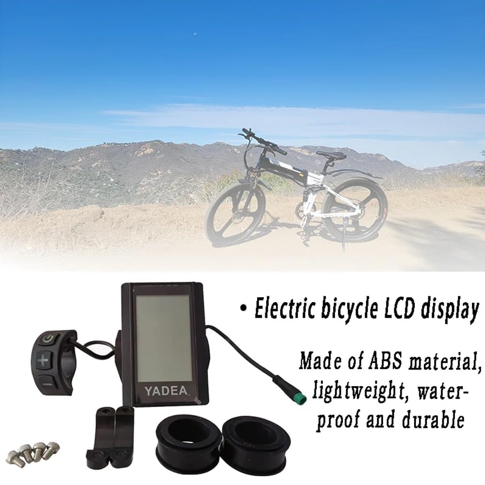 Display LCD per bici elettrica LD-W750, schermo impermeabile a 5 pin per manubrio da 22,2 mm, tachimetro cruscotto compatibile con controller Yadea