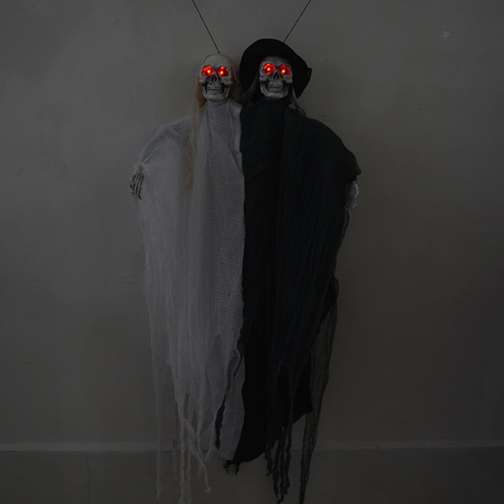 Esqueleto Halloween Accesorios Terror con Sonido Novia y Novio