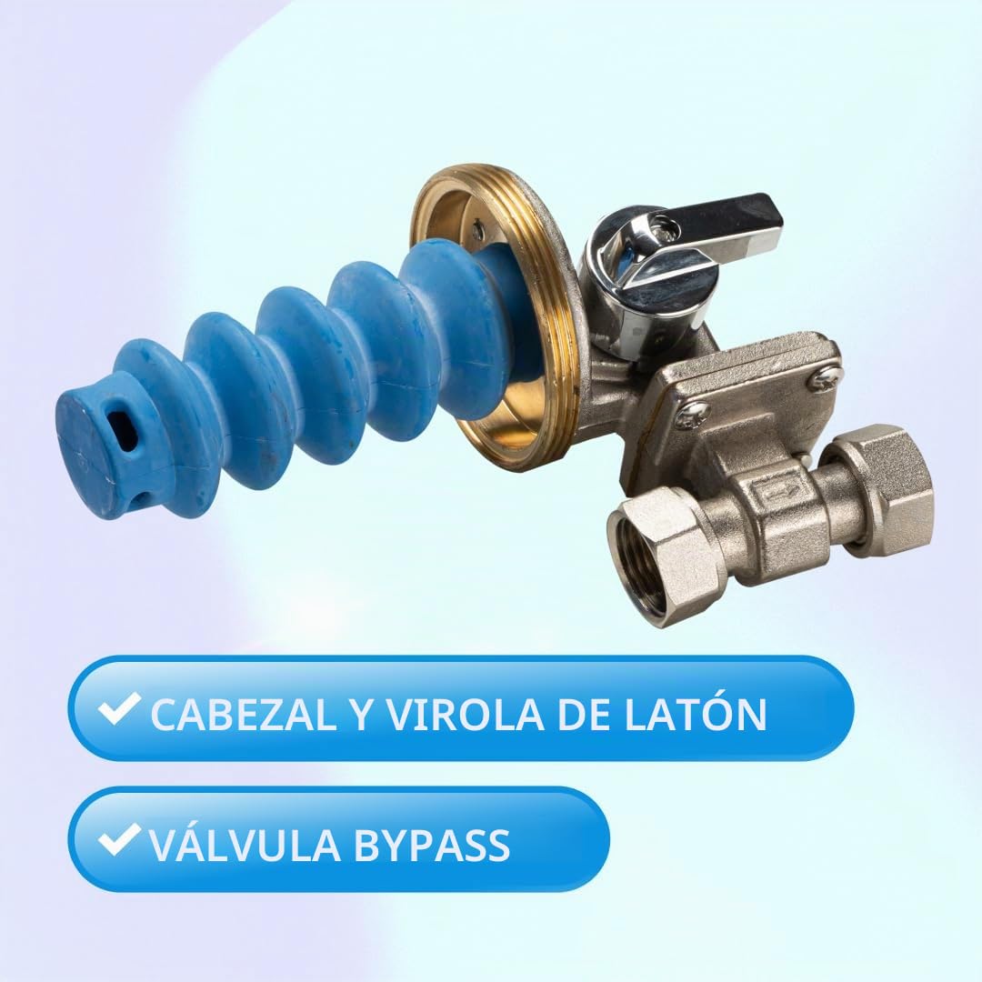 WK - Dosificador giratorio de polifosfato para caldera, útil para filtración de agua, con 4 cartuchos incluidos, actúa como antical y anticorrosión para todos los sistemas
